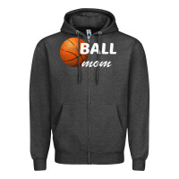 Charcoal Heather Ball Mom Zipper Hoodie - Bettercallsaul