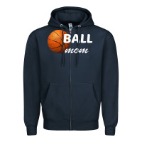 Navy Ball Mom Zipper Hoodie - Bettercallsaul
