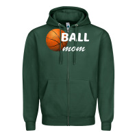 Sports Green Ball Mom Zipper Hoodie - Bettercallsaul