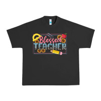 Pigment Black blessed teacher Urban Heavy Tee - MaliasSmallBusiness