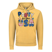 Vintage Mustard party in the usa Vintage Hoodie - MaliasSmallBusiness