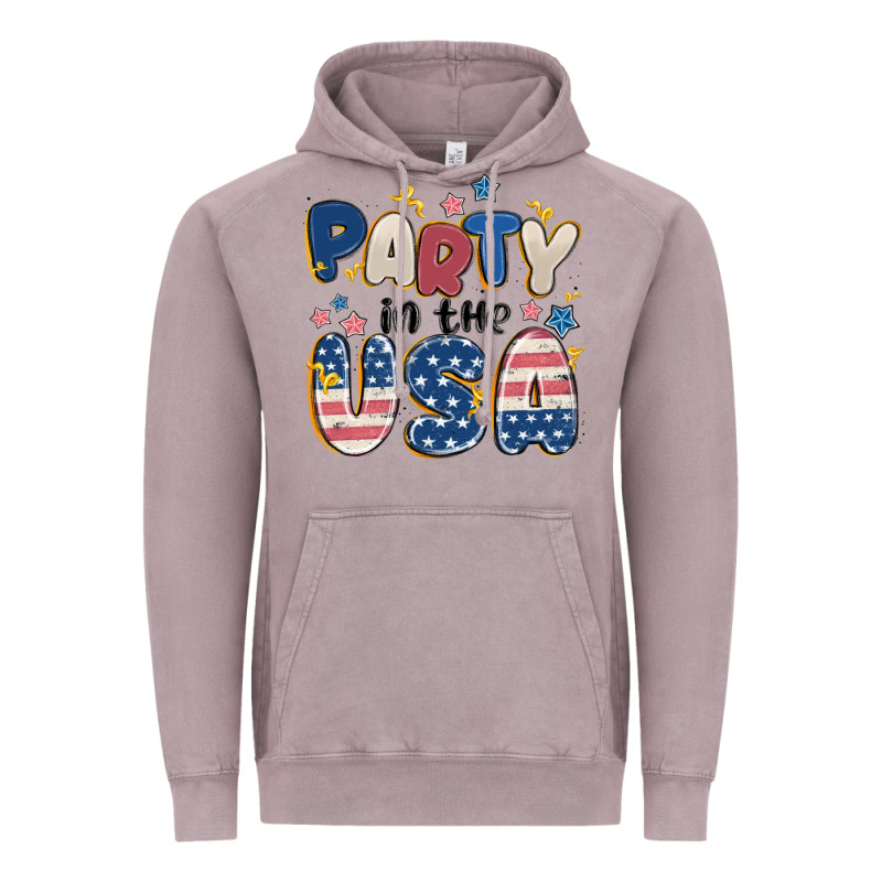 Party In The Usa Vintage Hoodie by MaliasSmallBusiness | Teevron