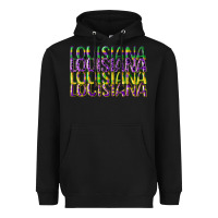 Black louisiana mardi gras Heavyweight Hoodie - CowGirlArtShop