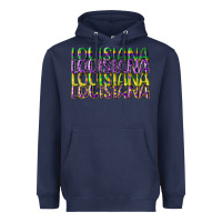 Navy louisiana mardi gras Heavyweight Hoodie - CowGirlArtShop
