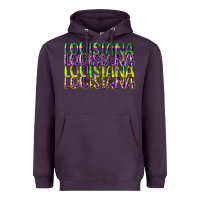 Plum louisiana mardi gras Heavyweight Hoodie - CowGirlArtShop
