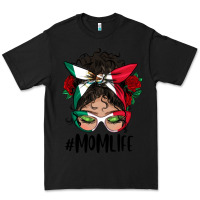 Black mexican mom life messy bun mama Premium Tee - BundleAndBundleShop