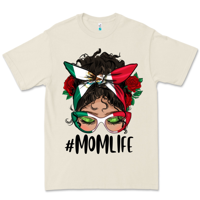 Mexican Mom Life Messy Bun Mama Premium Tee by BundleAndBundleShop | Teevron