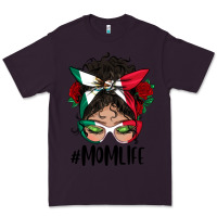 Plum mexican mom life messy bun mama Premium Tee - BundleAndBundleShop