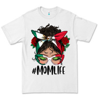 White mexican mom life messy bun mama Premium Tee - BundleAndBundleShop
