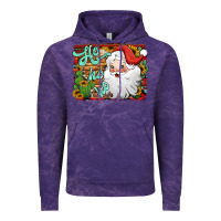 Cloud Purple ho ho ho santa claus Vintage Hoodie - Jasminsmagicworld