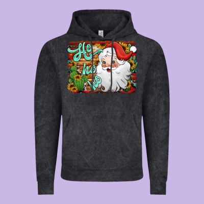 Ho Ho Ho Santa Claus Vintage Hoodie Designed By Jasminsmagicworld