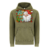 Vintage Olive ho ho ho santa claus Vintage Hoodie - Jasminsmagicworld