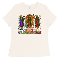 Bone our lady of guadalupe happy hallothanksmas Ladies Tee - JahusDesignShop
