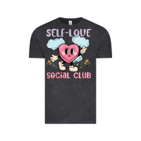Vintage Black self love social club Vintage Tee - MaliasSmallBusiness