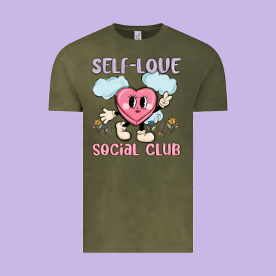 Self Love Social Club Vintage Tee Designed By Maliassmallbusiness
