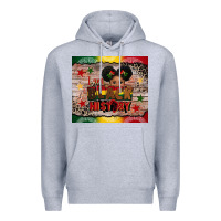 Heather Grey i am black history Premium Hoodie - CowGirlArtShop
