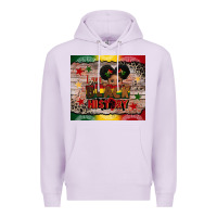 Lilac i am black history Premium Hoodie - CowGirlArtShop