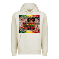 Oatmeal Heather i am black history Premium Hoodie - CowGirlArtShop
