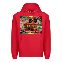 Red i am black history Premium Hoodie - CowGirlArtShop