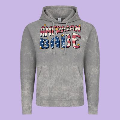 American Babe Vintage Hoodie Designed By Maliassmallbusiness