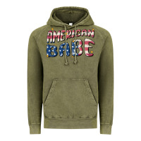 Vintage Olive American babe Vintage Hoodie - MaliasSmallBusiness