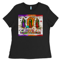 Black our lady of guadalupe happy  hallothanksmas tumbler Ladies Tee - JahusDesignShop