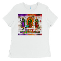 White our lady of guadalupe happy  hallothanksmas tumbler Ladies Tee - JahusDesignShop