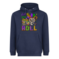 Navy let the good times roll Heavyweight Hoodie - CowGirlArtShop
