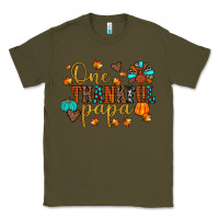 Army Green one thankful papa Classic Tee - JahusDesignShop