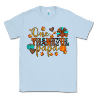 Dusty Blue one thankful papa Classic Tee - JahusDesignShop