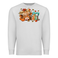 Dove Grey hay fall Premium Sweatshirt - CowGirlArtShop