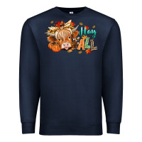 Navy hay fall Premium Sweatshirt - CowGirlArtShop