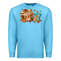 Ocean Blue hay fall Premium Sweatshirt - CowGirlArtShop
