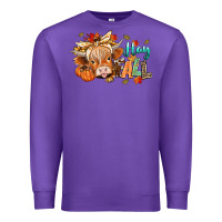 Purple hay fall Premium Sweatshirt - CowGirlArtShop