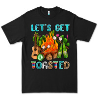 Black let's get toasted with camp fire Premium Tee - AdoDesignShop