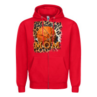Red basketball mom Zipper Hoodie - Bettercallsaul