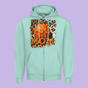 Basketball Mom Zipper Hoodie Designed By Bettercallsaul