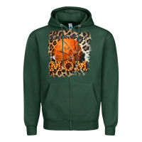 Sports Green basketball mom Zipper Hoodie - Bettercallsaul