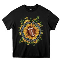 Black football gemstone sunflower Heavy Core Tee - JahusDesignShop