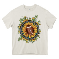 Football Gemstone Sunflower Heavy Core Tee | Teevron