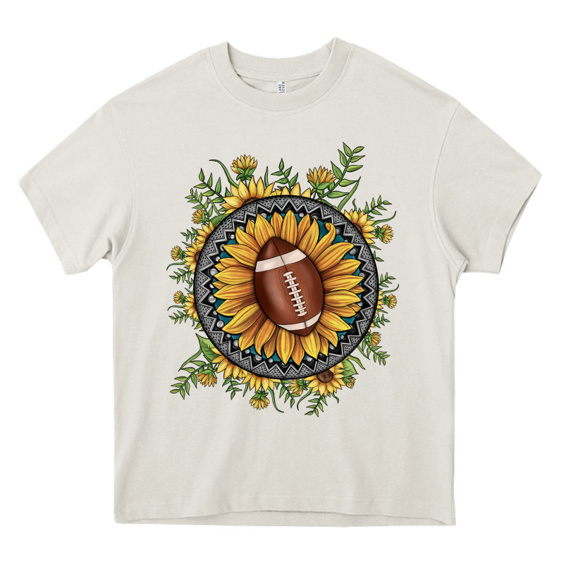 Football Gemstone Sunflower Heavy Core Tee by JahusDesignShop | Teevron
