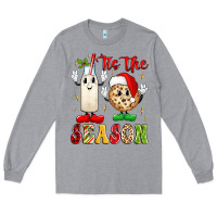 Heather Grey tis the season Long Sleeve Tee - MaliasSmallBusiness