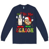Navy tis the season Long Sleeve Tee - MaliasSmallBusiness