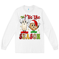White tis the season Long Sleeve Tee - MaliasSmallBusiness