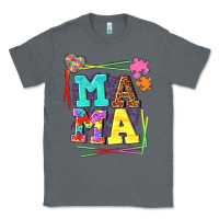 Charcoal Heather Autism Mama Classic Tee - NancyCooperArtShop