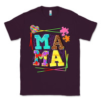 Plum Autism Mama Classic Tee - NancyCooperArtShop