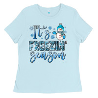 Baby Blue it s freezin season Ladies Tee - JahusDesignShop