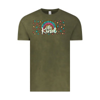 Vintage Olive be kind Vintage Tee - JahusDesignShop