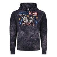 Cloud Black american mama Vintage Hoodie - MaliasSmallBusiness