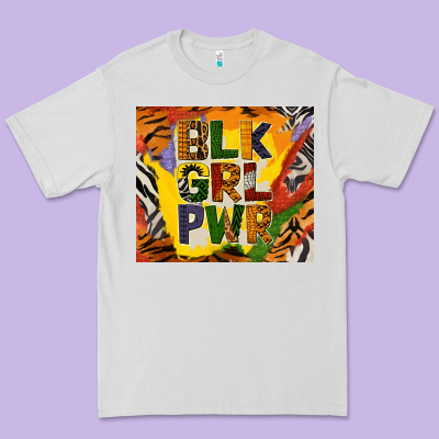 Black Girl Power Tumbler Premium Tee Designed By Bundleandbundleshop